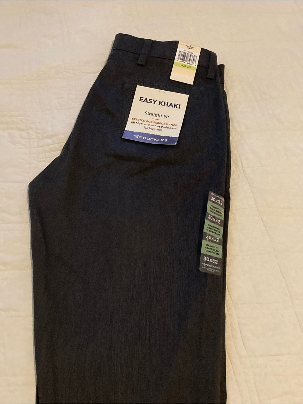 Dockers Easy Khaki Straight Fit Gray Pants